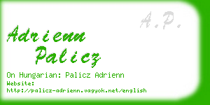 adrienn palicz business card